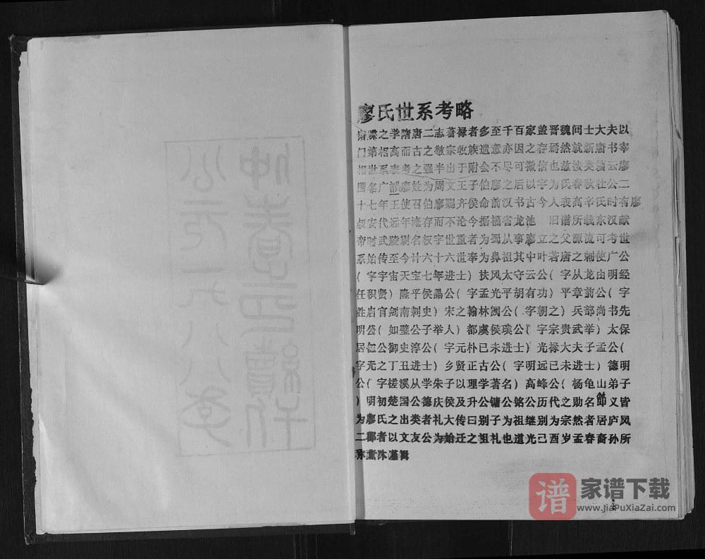 图片[1]-安徽淮南廖氏宗谱PDF高清电子版下载-家谱下载