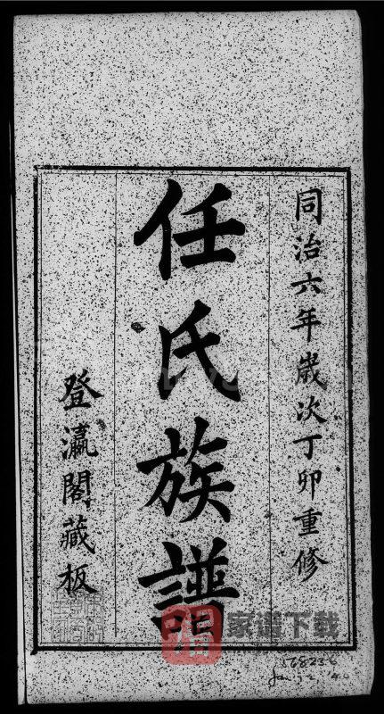 山东聊城东昌府区任氏族谱PDF高清电子版下载-家谱下载