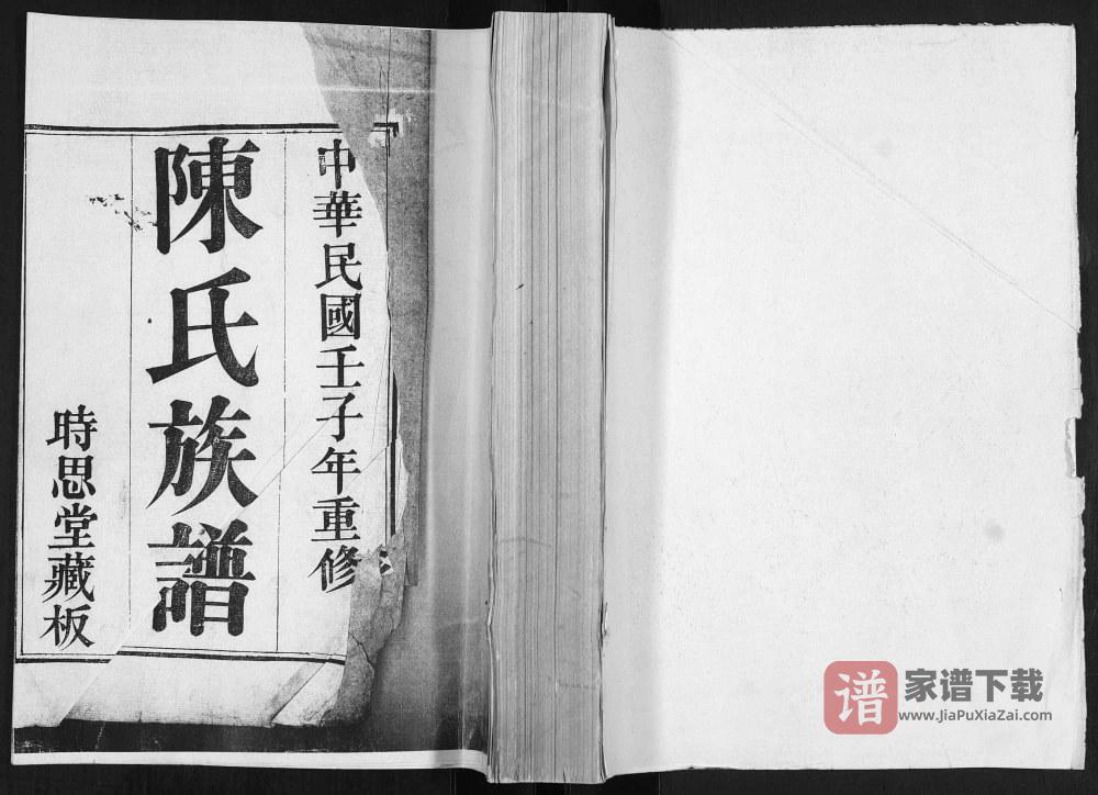 山东青岛城阳区陈氏族谱（时思堂）PDF高清电子版下载