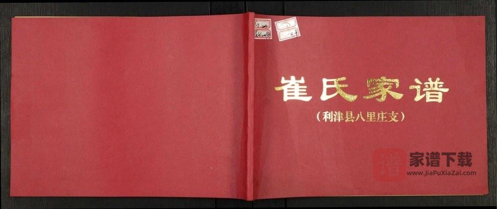 山东东营利津县八里庄支崔氏家谱PDF高清电子版下载