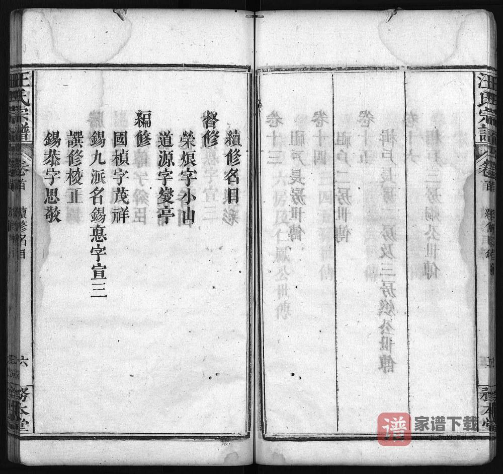 图片[2]-湖北黄冈罗田汪氏续修宗谱（务本堂）PDF高清电子版下载-家谱下载