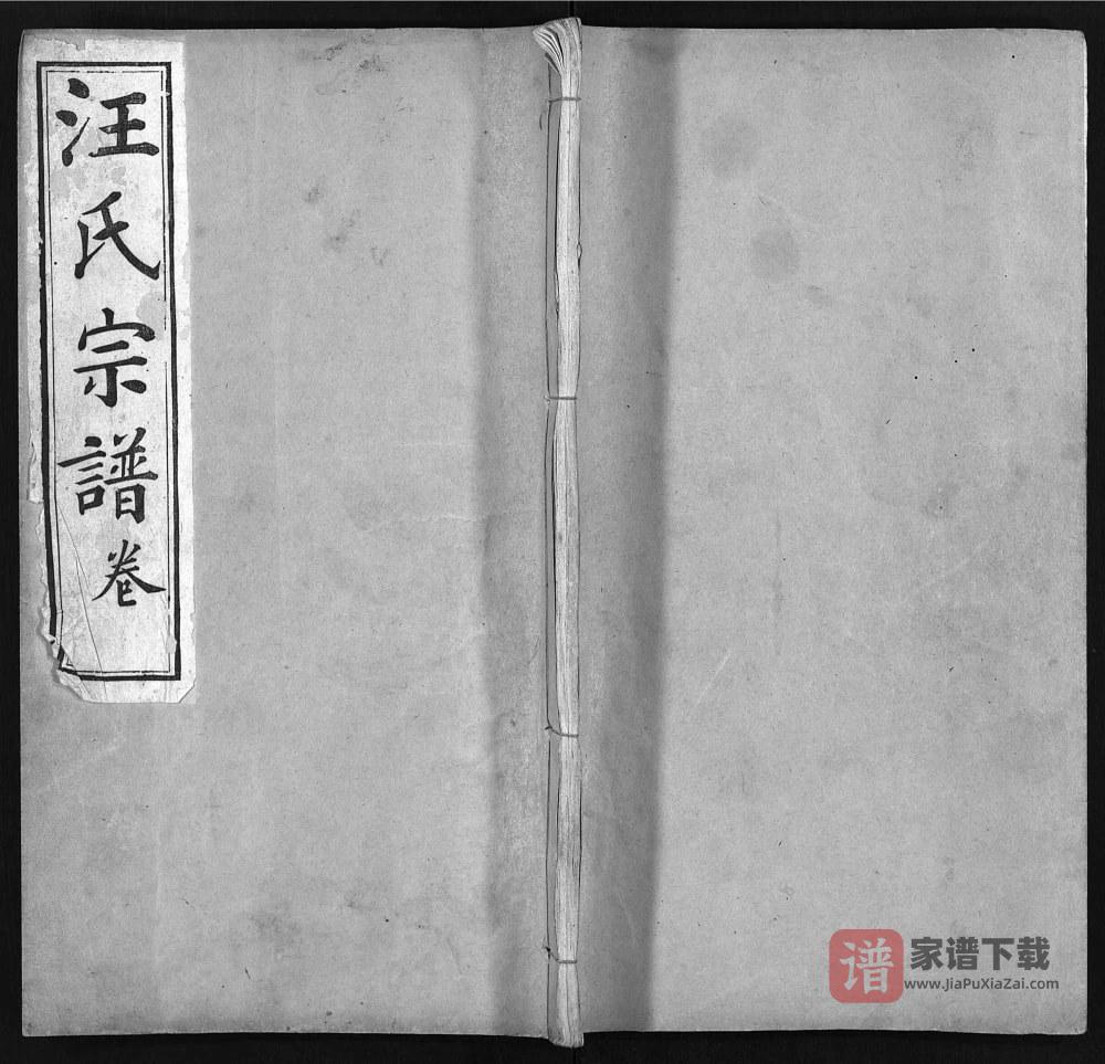 湖北麻城汪氏宗谱（纹兆堂）PDF高清电子版下载
