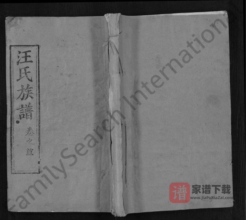 湖北黄冈红安汪氏族谱（平阳堂）PDF高清电子版下载-家谱下载