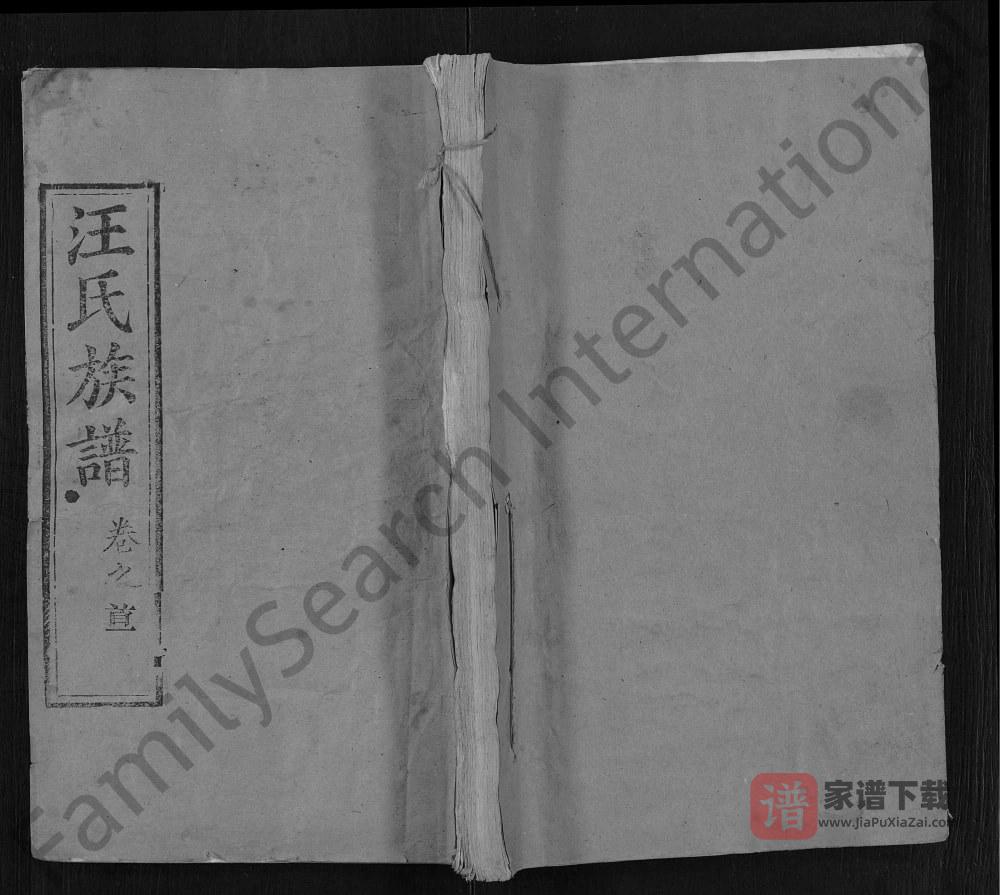 湖北黄冈红安汪氏族谱（平阳堂）PDF高清电子版下载