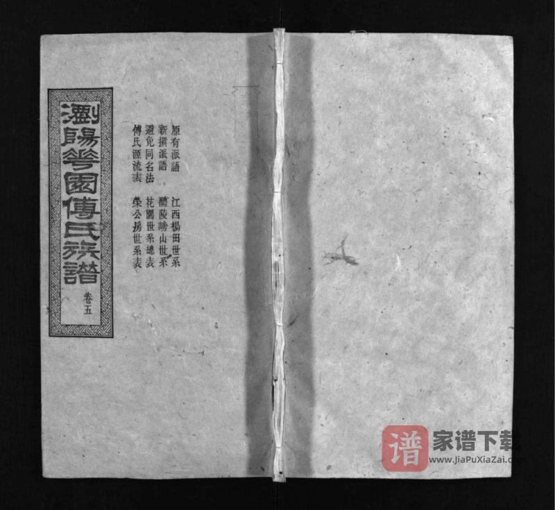 湖南浏阳花园傅氏族谱(金玉堂)PDF高清电子版下载-家谱下载