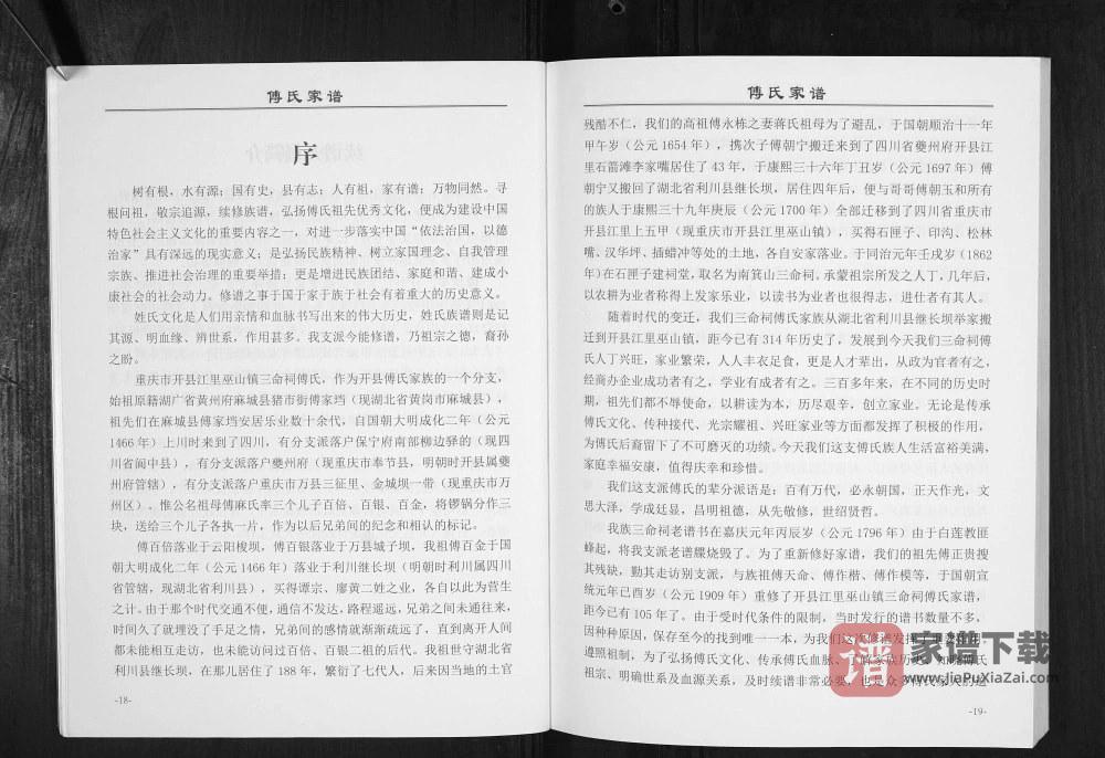 图片[2]-重庆开州区开县巫山镇三命祠傅氏家谱PDF高清电子版下载-家谱下载