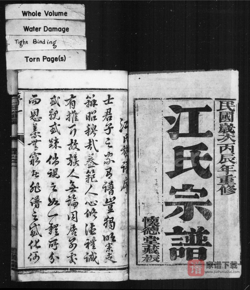 图片[2]-江苏靖江骥江江氏宗谱（怀德堂）PDF高清电子版下载-家谱下载