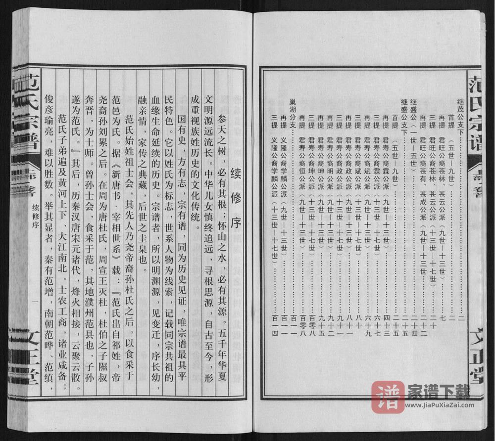 图片[2]-安徽合肥肥东县范氏宗谱（文正堂）PDF高清电子版下载-家谱下载