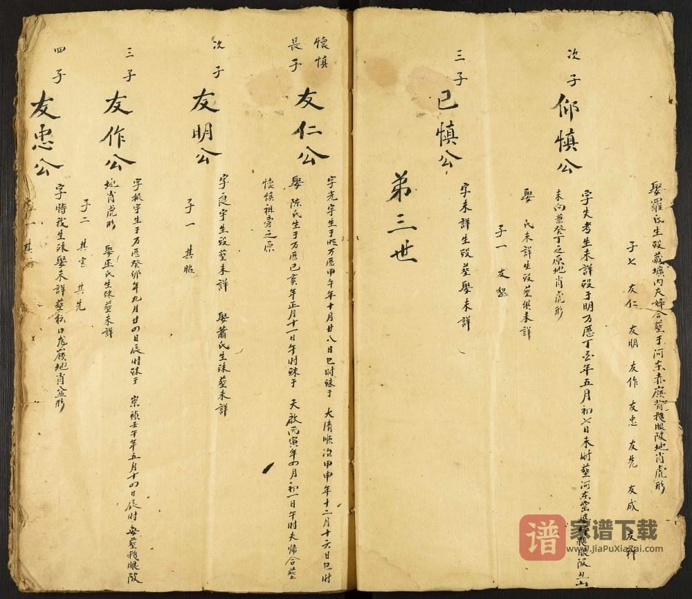 图片[2]-江西赣州宁都高平范氏少直祖位下分支世传抄谱PDF高清电子版下载-家谱下载