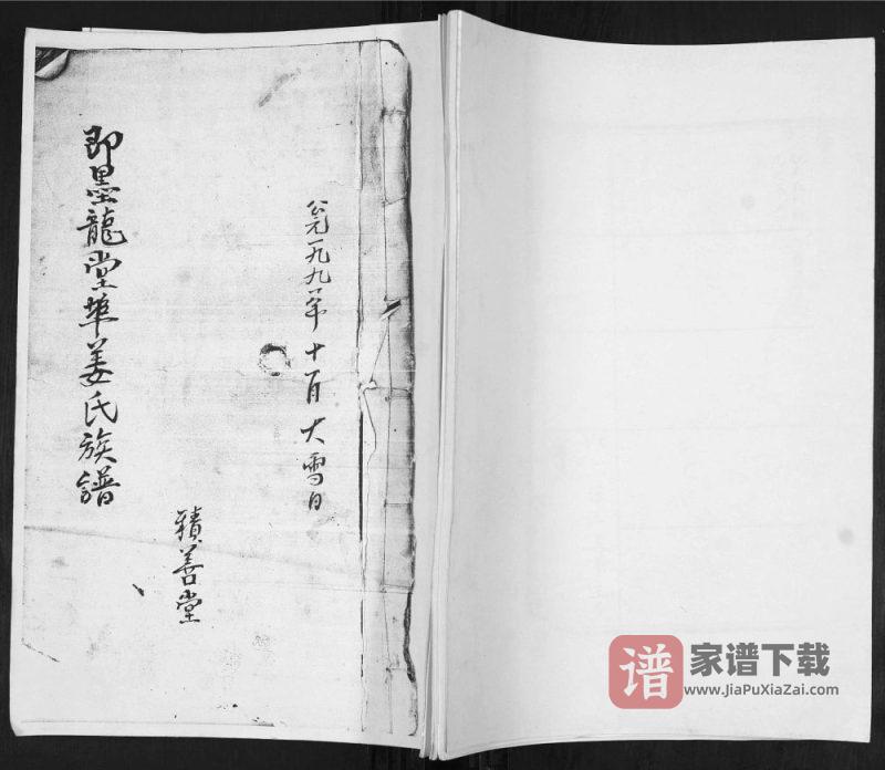 山东青岛即墨龙堂埠姜氏族谱（积善堂）PDF高清电子版下载-家谱下载
