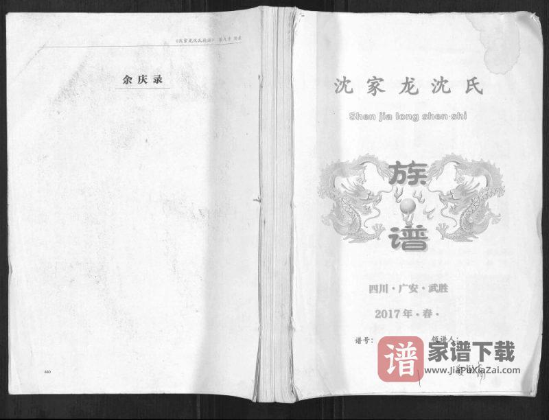 四川广安武胜县沈家龙沈氏族谱(善德堂)PDF高清电子版下载-家谱下载