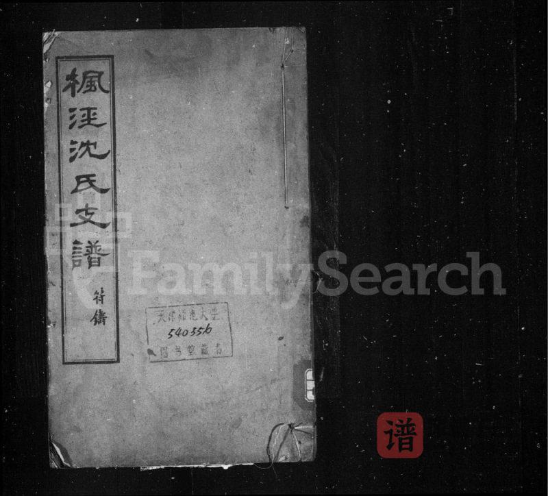 上海金山区枫泾沈氏支谱PDF高清电子版下载-家谱下载