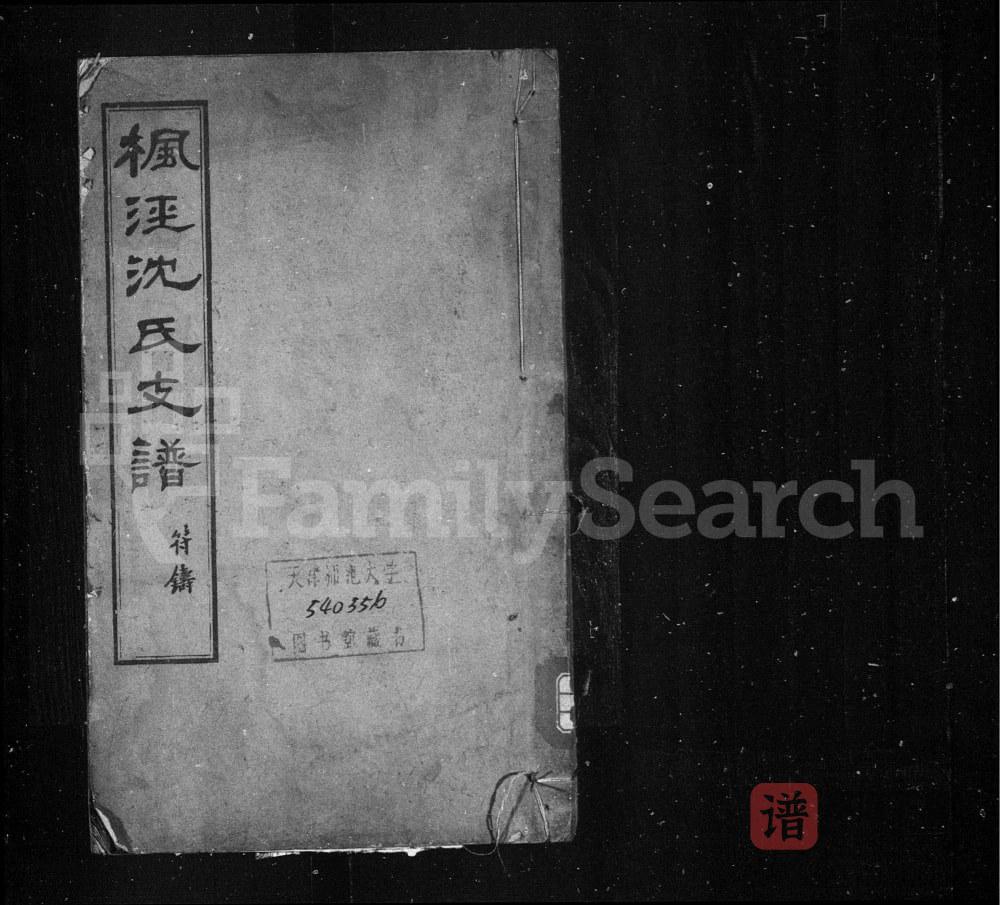 图片[1]-上海金山区枫泾沈氏支谱PDF高清电子版下载-家谱下载