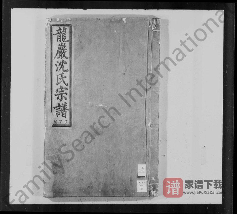 安徽池州石台县龙岩沈氏宗谱PDF高清电子版下载-家谱下载