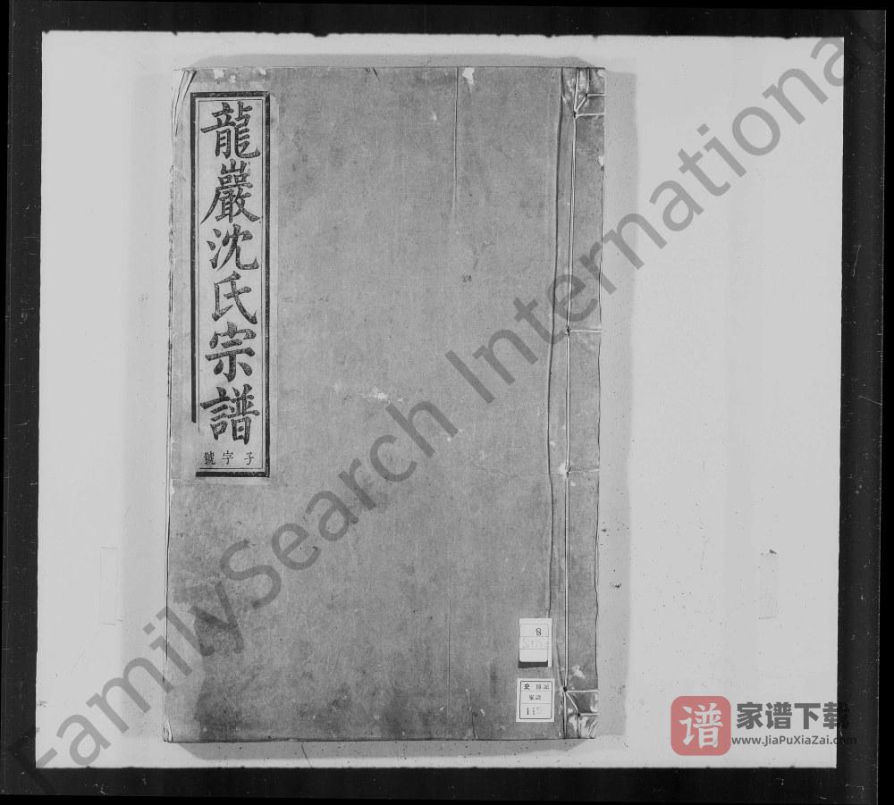 图片[1]-安徽池州石台县龙岩沈氏宗谱PDF高清电子版下载-家谱下载