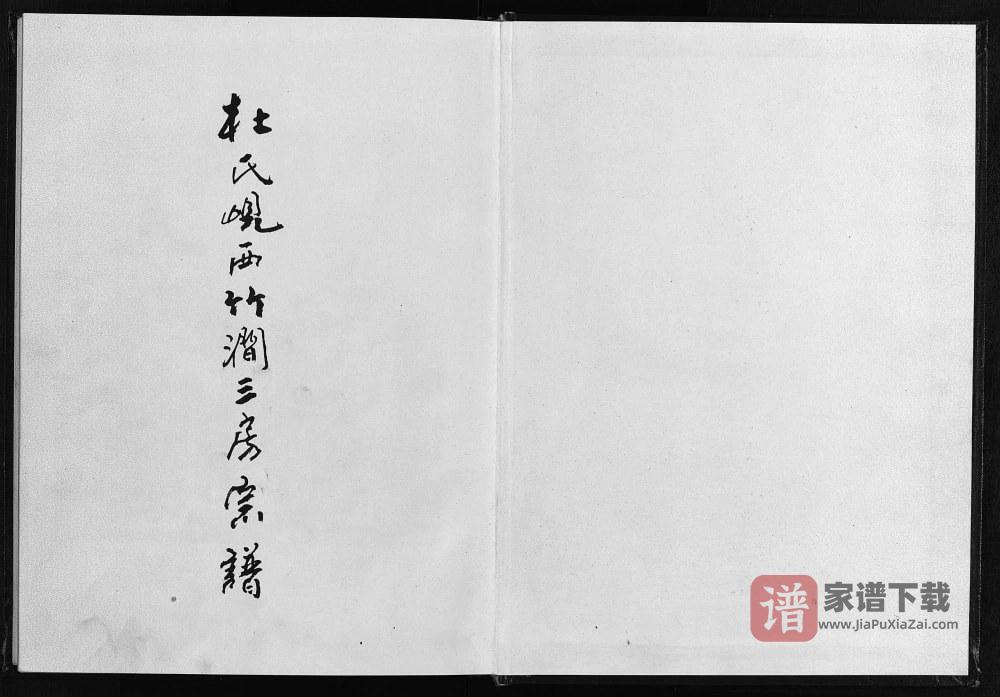 图片[1]-浙江东阳杜氏岘西竹涧三房宗谱PDF高清电子版下载-家谱下载