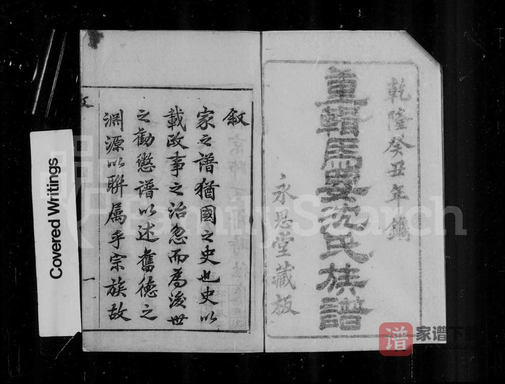图片[1]-浙江湖州吴兴马要沈氏族谱（永思堂）PDF高清电子版下载-家谱下载