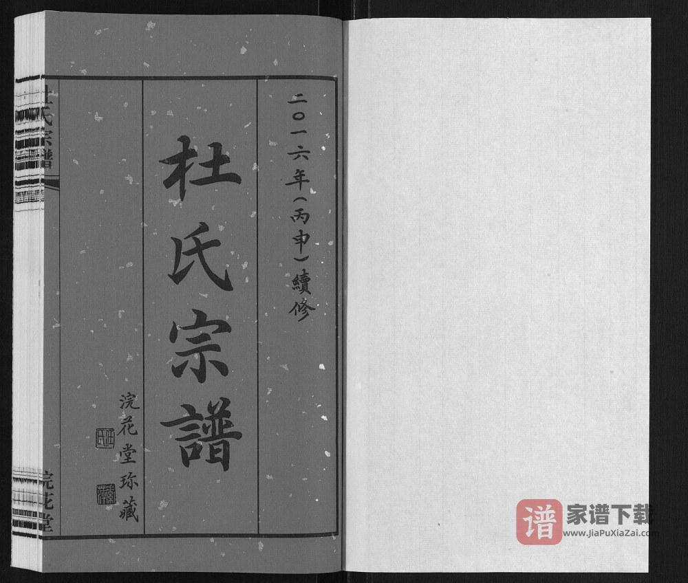 图片[2]-江苏江阴高嵩桥杜氏宗谱（浣花堂）PDF高清电子版下载-家谱下载