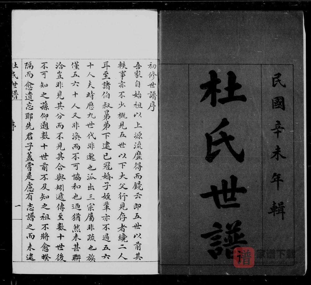 山东滨州杜氏世谱PDF高清电子版下载