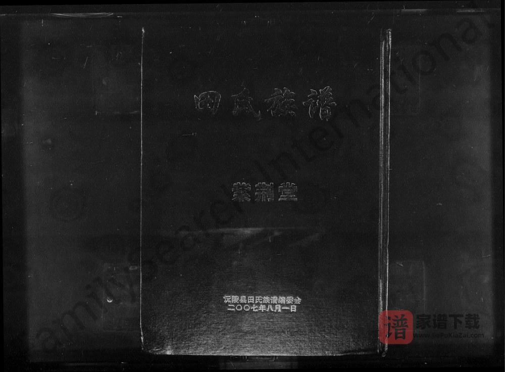 湖南怀化沅陵田氏族谱（紫荆堂）PDF高清电子版下载