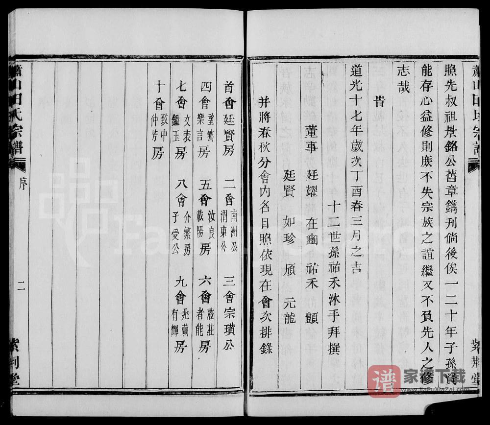 图片[2]-浙江杭州萧山道源田氏宗谱（紫荆堂）PDF高清电子版下载-家谱下载