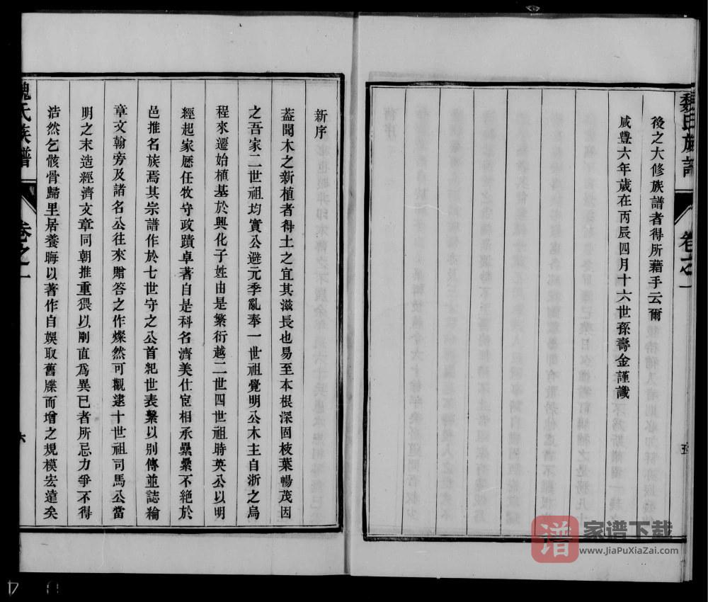 图片[1]-江苏兴化魏氏族谱PDF高清电子版下载-家谱下载