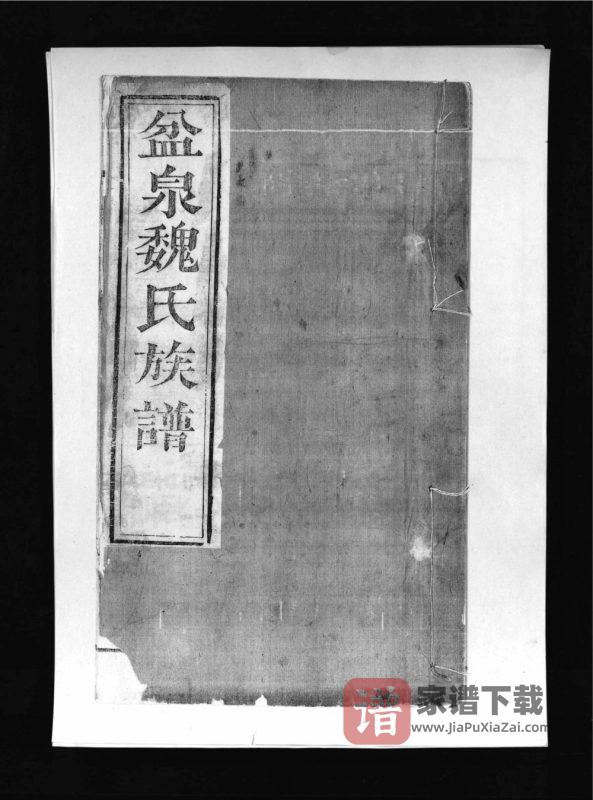 山东淄博博山区盆泉魏氏族谱PDF高清电子版下载-家谱下载