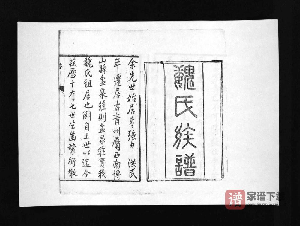 图片[2]-山东淄博博山区盆泉魏氏族谱PDF高清电子版下载-家谱下载