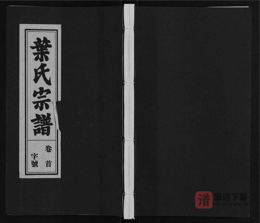 安徽安庆叶氏宗谱（余庆堂）PDF高清电子版下载