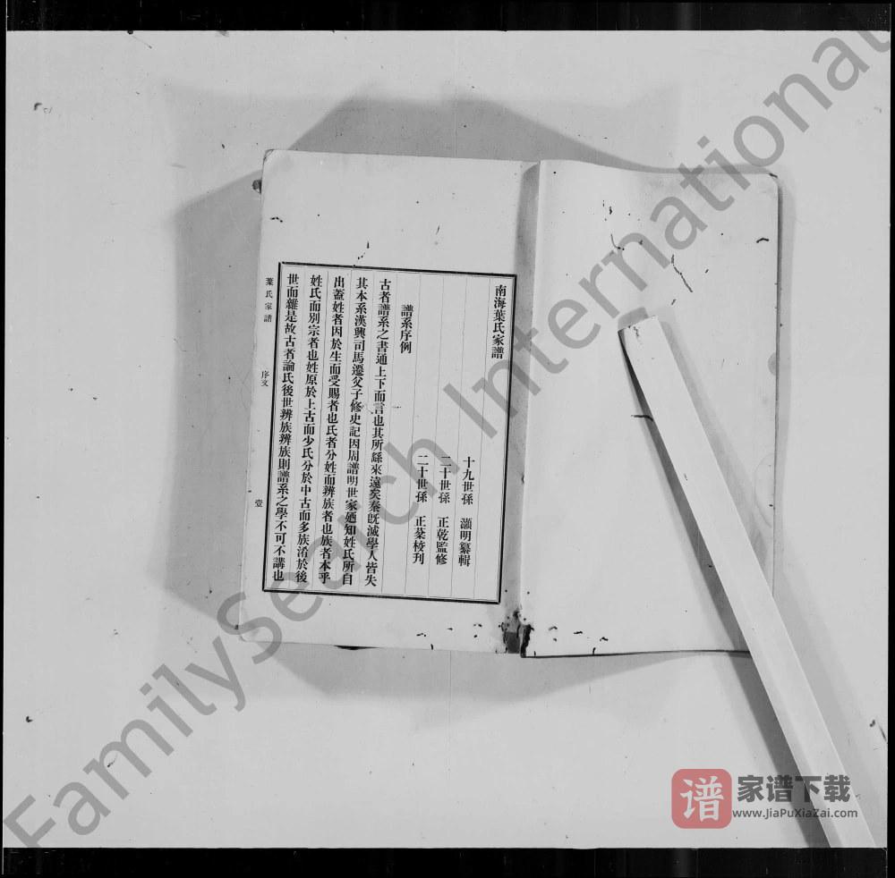 图片[2]-广东佛山南海叶氏家族谱PDF高清电子版下载-家谱下载