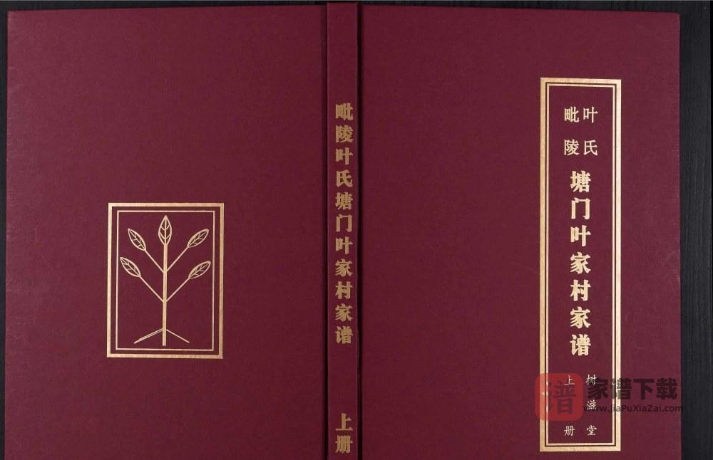 图片[1]-江苏常州毗陵塘门叶氏家谱（树滋堂）PDF高清电子版下载-家谱下载