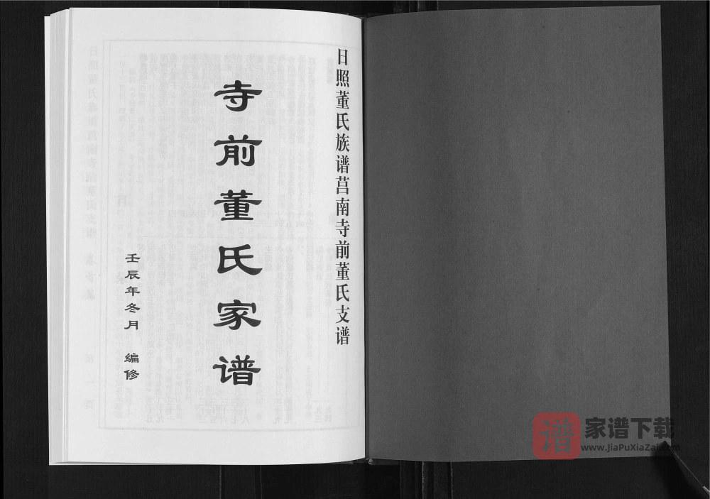 图片[2]-山东日照董氏族谱莒南寺前董氏支谱PDF高清电子版下载-家谱下载