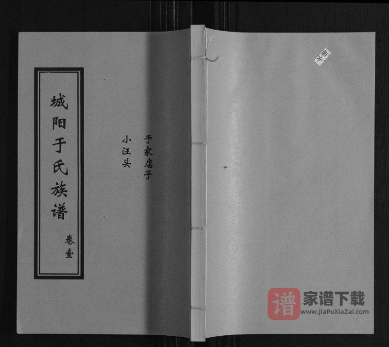 山东日照莒县城阳于氏族谱PDF高清电子版下载-家谱下载
