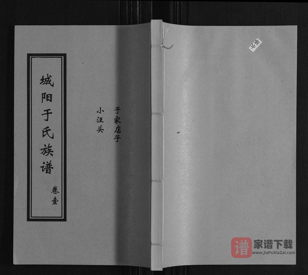 山东日照莒县城阳于氏族谱PDF高清电子版下载