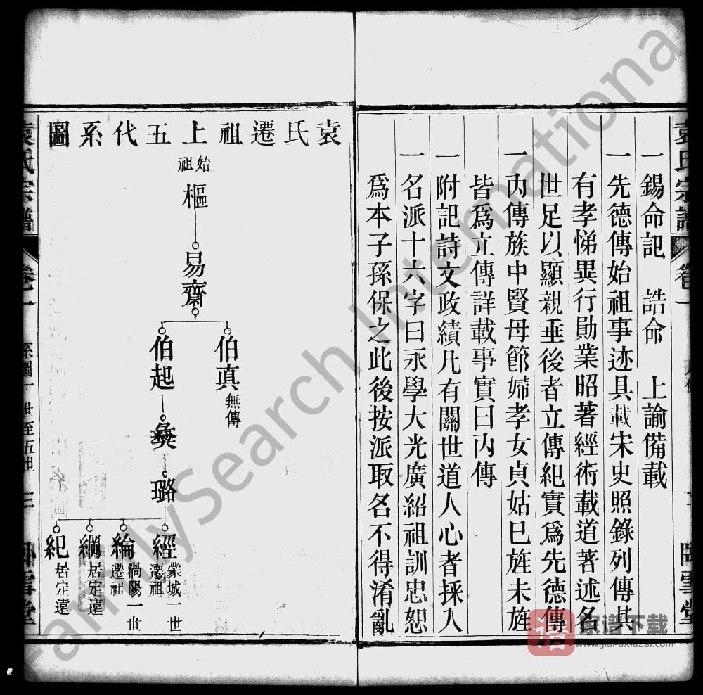 图片[2]-安徽涡阳蒙城袁氏宗谱（卧雪堂）PDF高清电子版下载-家谱下载