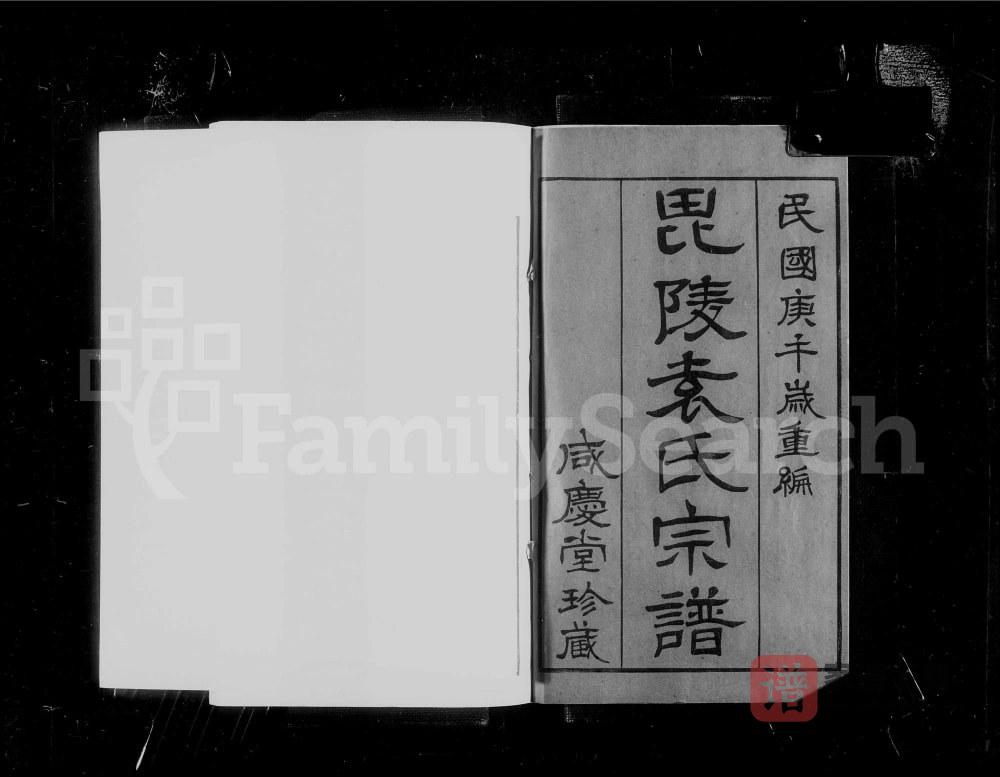江苏常州毘陵袁氏宗谱（咸庆堂）PDF高清电子版下载