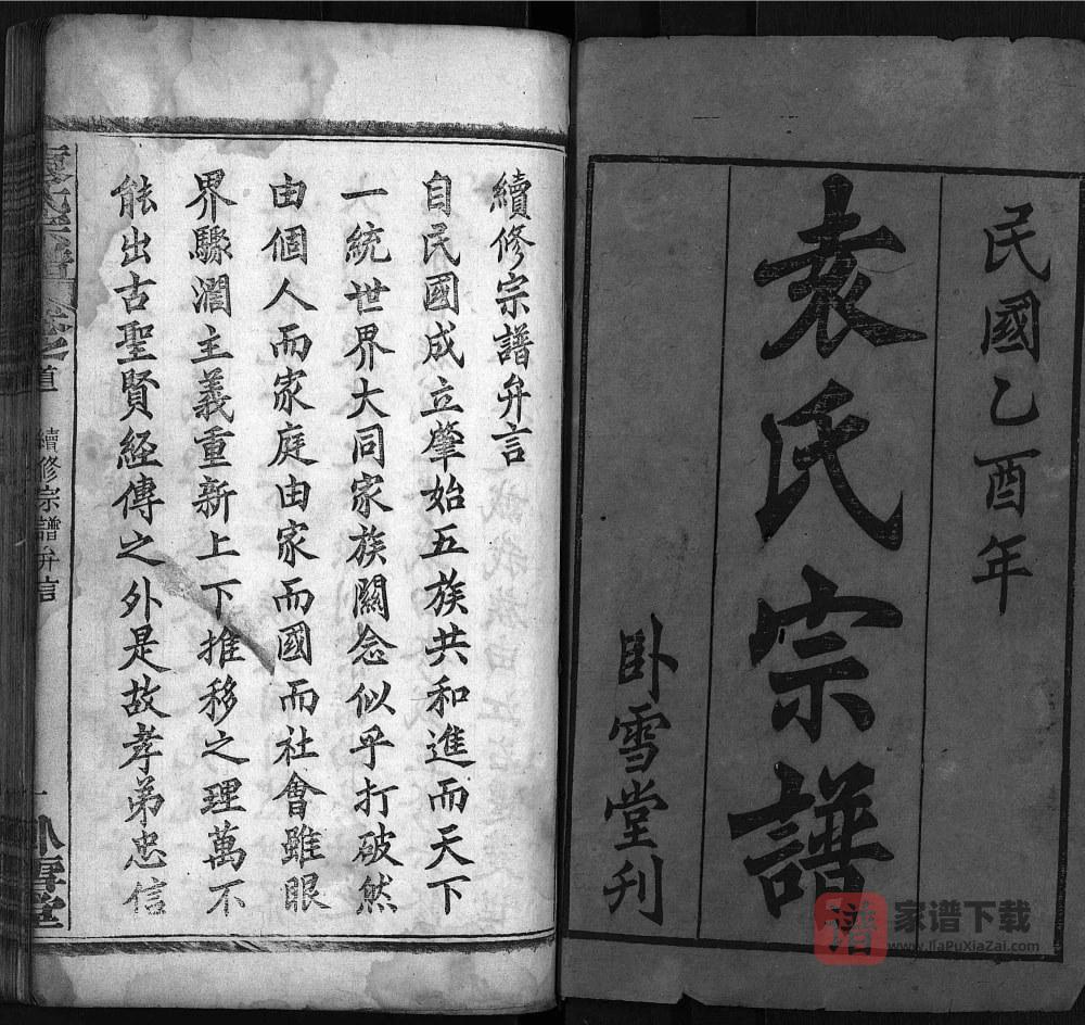 图片[2]-湖北武汉新洲袁氏宗谱（卧雪堂）PDF高清电子版下载-家谱下载