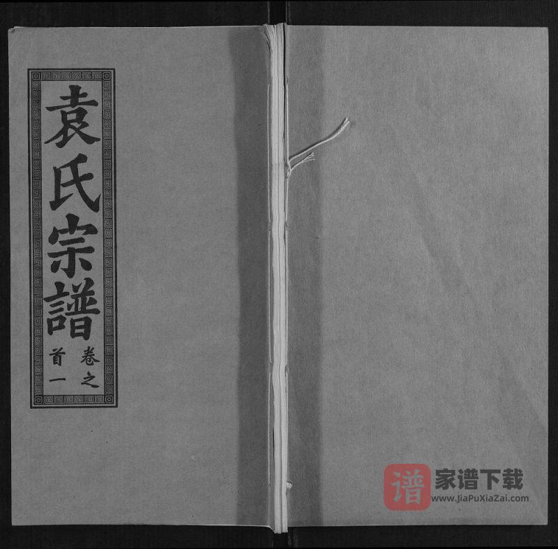 湖北武汉江夏区袁氏宗谱(卧雪堂)PDF高清电子版下载-家谱下载