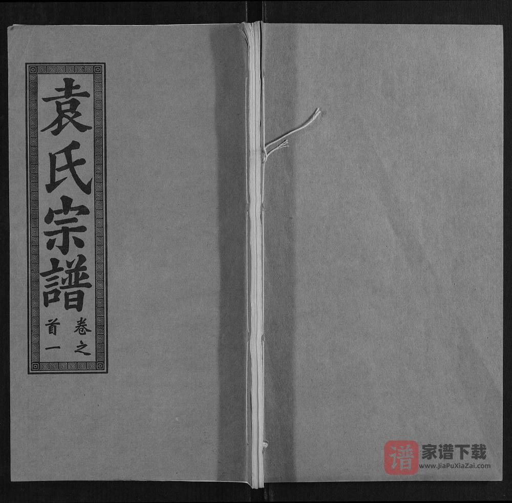 湖北武汉江夏区袁氏宗谱（卧雪堂）PDF高清电子版下载