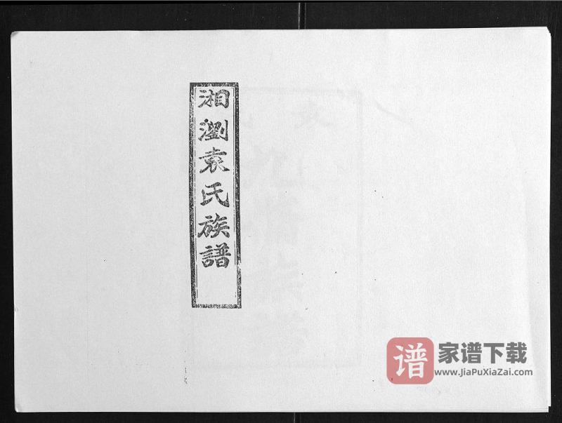 湖南浏阳石园袁氏族谱(汝南堂)PDF高清电子版下载-家谱下载