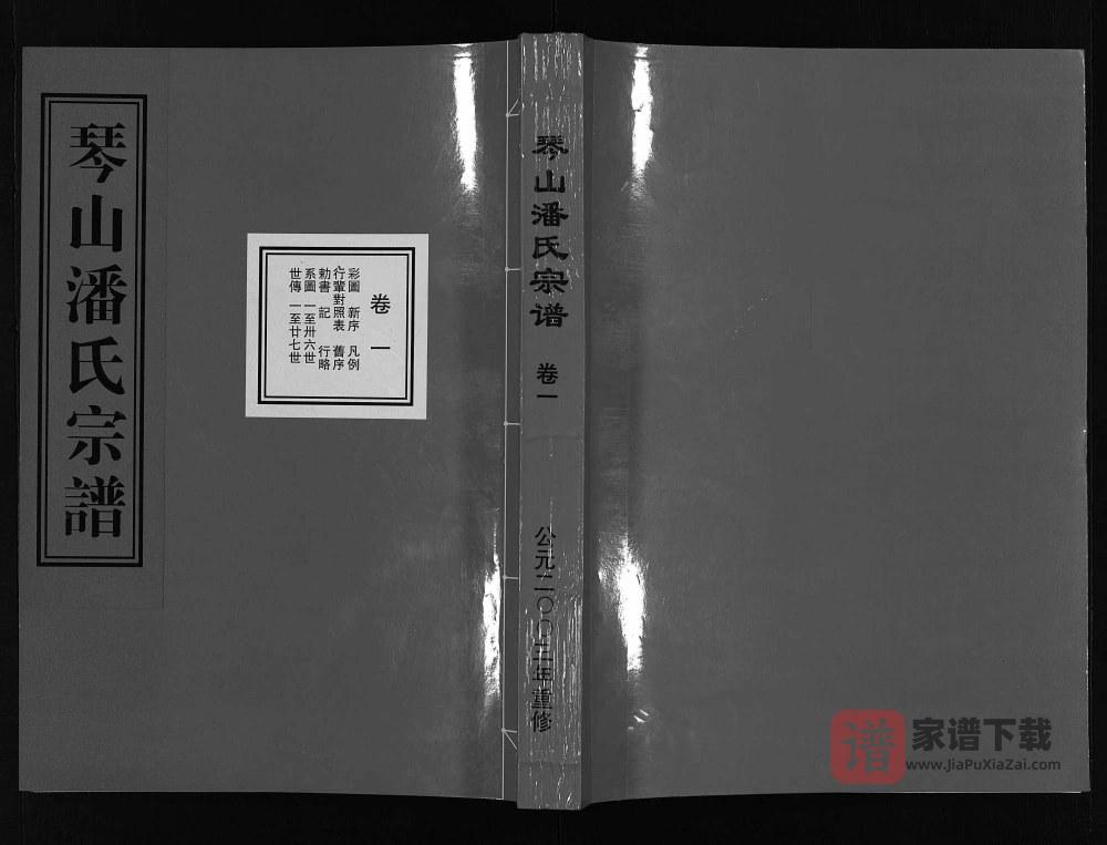 图片[1]-浙江东阳琴山潘氏宗谱PDF高清电子版下载-家谱下载