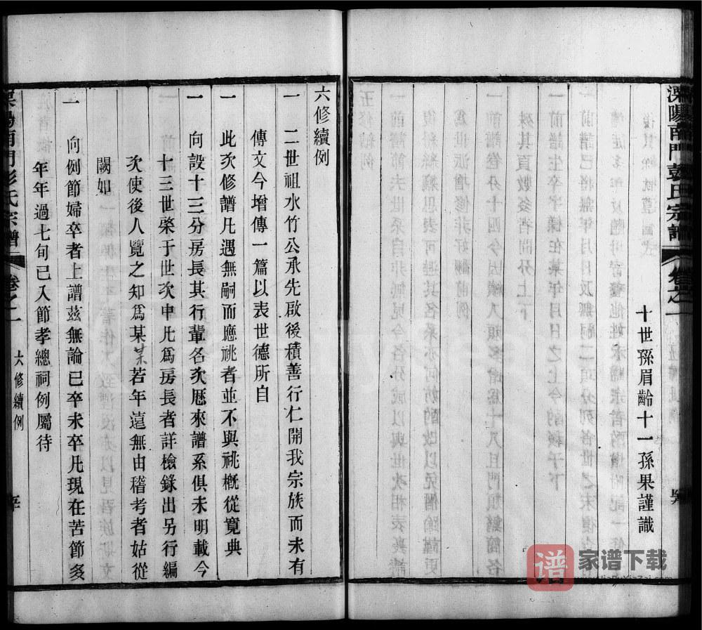 图片[1]-江苏溧阳南门彭氏宗谱PDF高清电子版下载-家谱下载