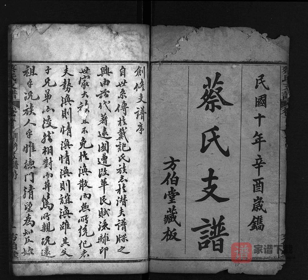 图片[2]-湖北麻城上分蔡氏支谱（方伯堂）PDF高清电子版下载-家谱下载