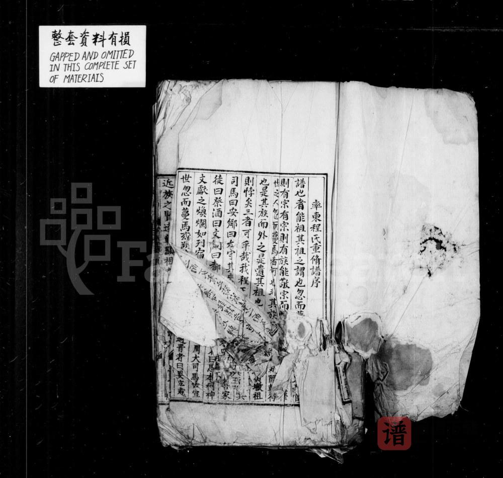 图片[1]-安徽黄山休宁县率东程氏家谱附上草市程氏家谱PDF高清电子版下载-家谱下载