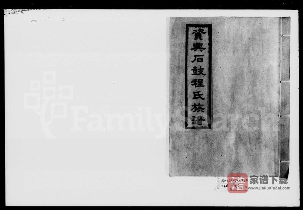 图片[1]-湖南资兴石鼓程氏三修族谱（伊川堂）PDF高清电子版下载-家谱下载