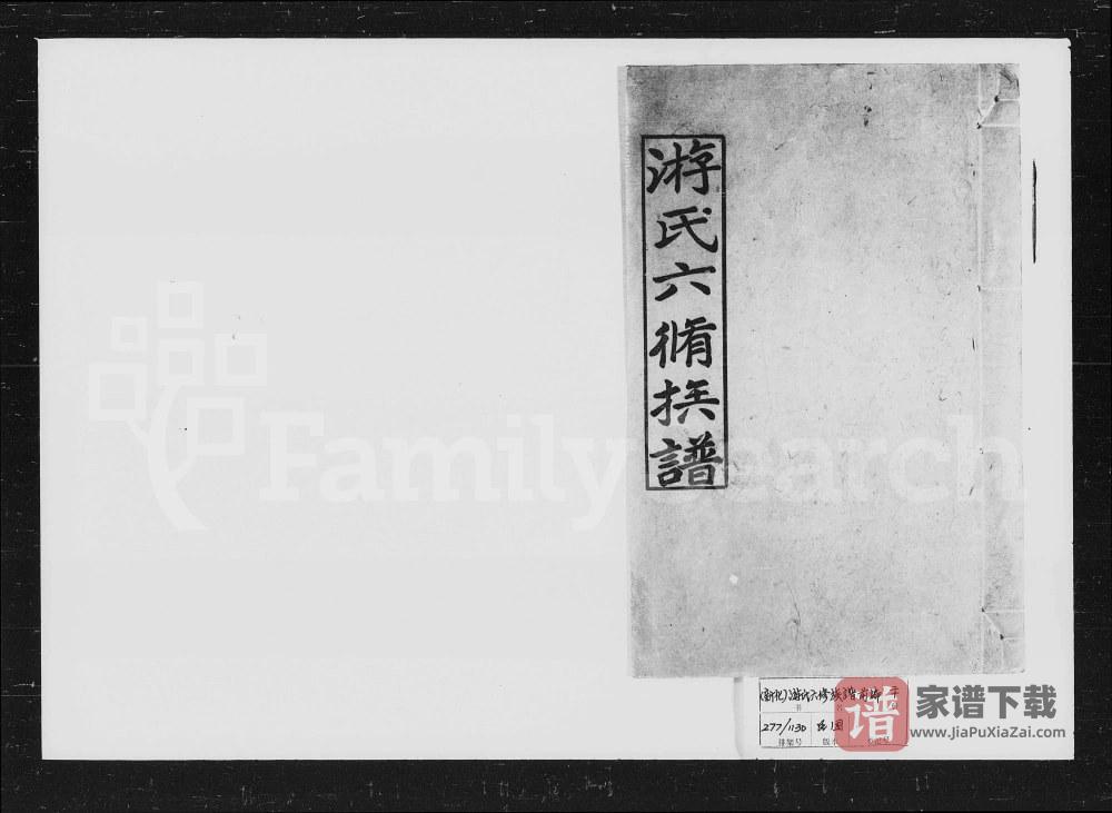 图片[1]-湖南娄底新化县游氏六修族谱PDF高清电子版下载-家谱下载