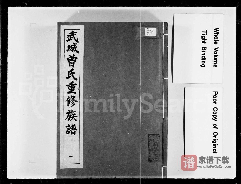 广东惠州紫金县武城曾氏重修族谱PDF高清电子版下载