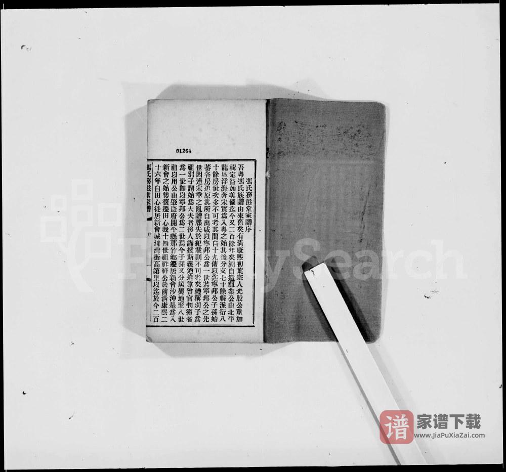 图片[1]-广东江门新会区冯氏家谱（务滋堂）PDF高清电子版下载-家谱下载