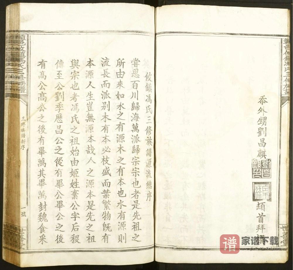 图片[2]-江西赣州赣邑攸镇冯氏三修族谱（世善堂）PDF高清电子版下载-家谱下载