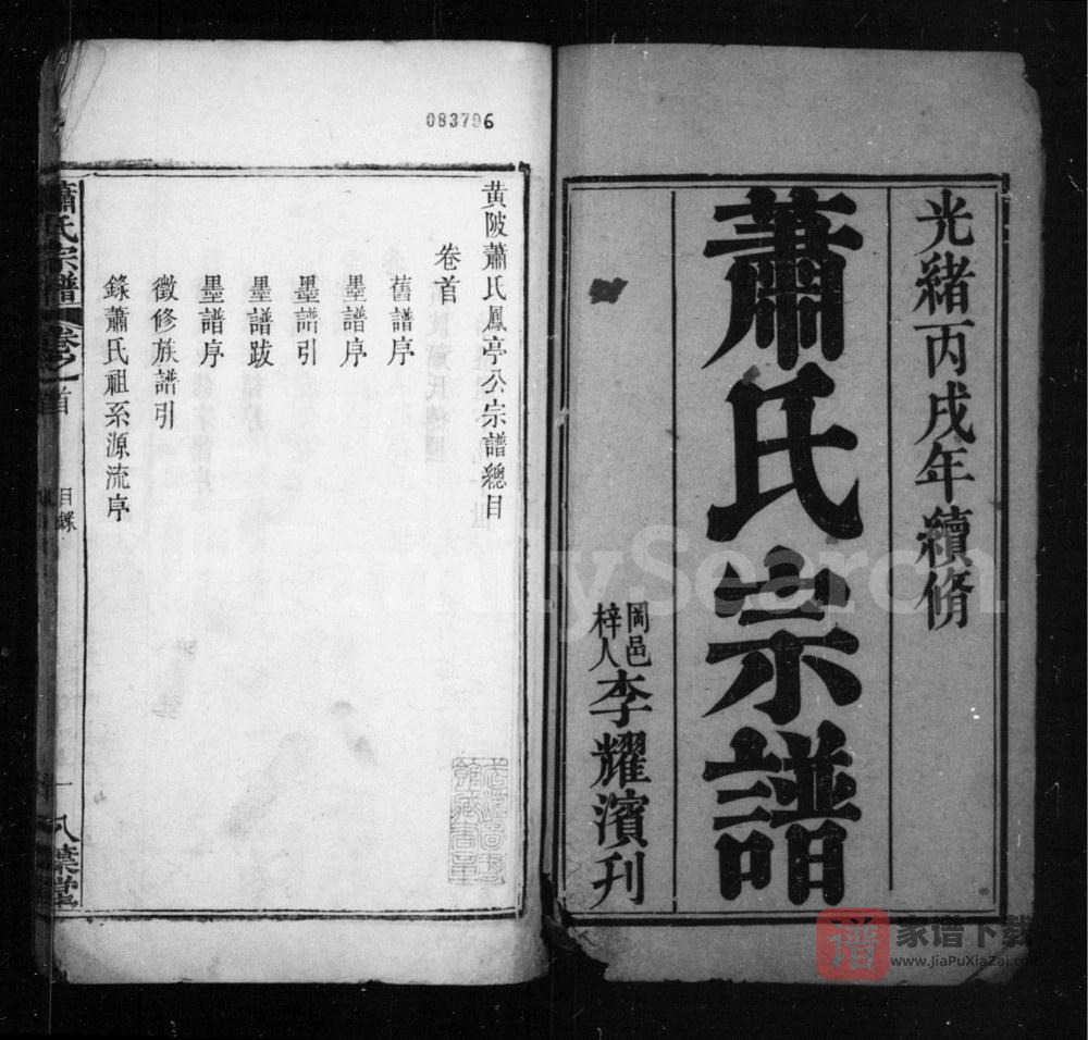 图片[2]-湖北武汉黄陂区萧(肖)氏凤亭公宗谱（八叶堂）PDF高清电子版下载-家谱下载